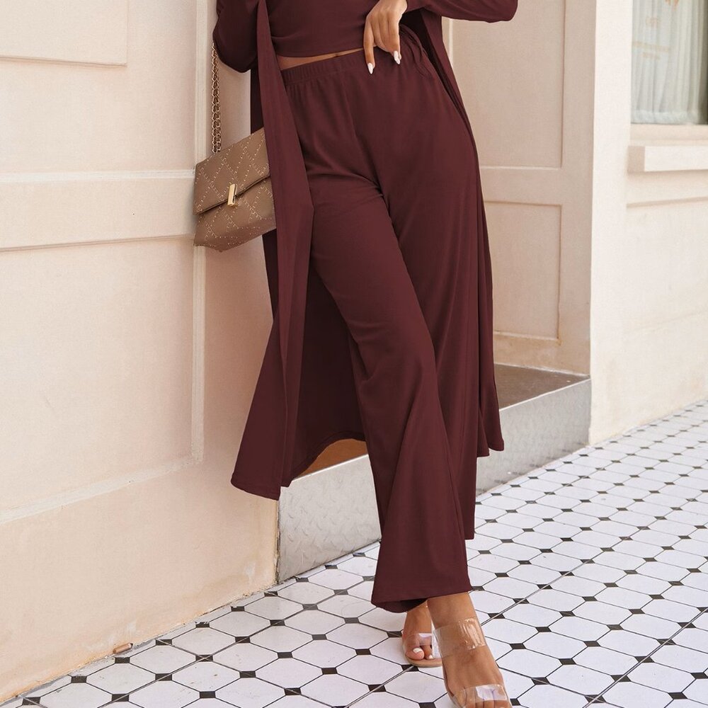 3pcs Lounge Set - Burgundy - Picture 5 of 5